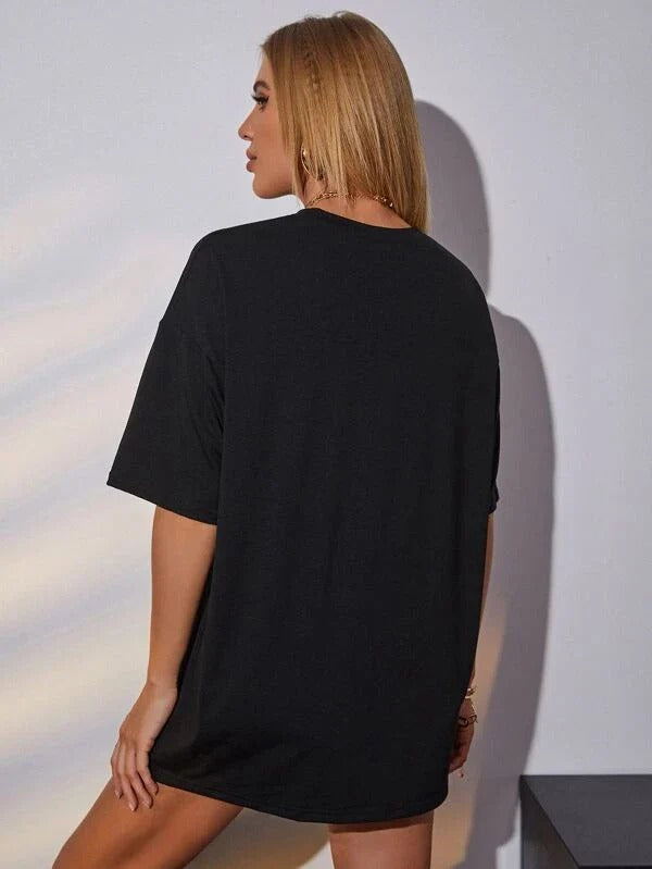 Letter Graphic Drop T-shirt