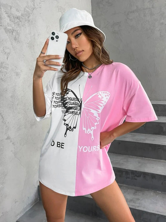 Two tone Drop T-shirt