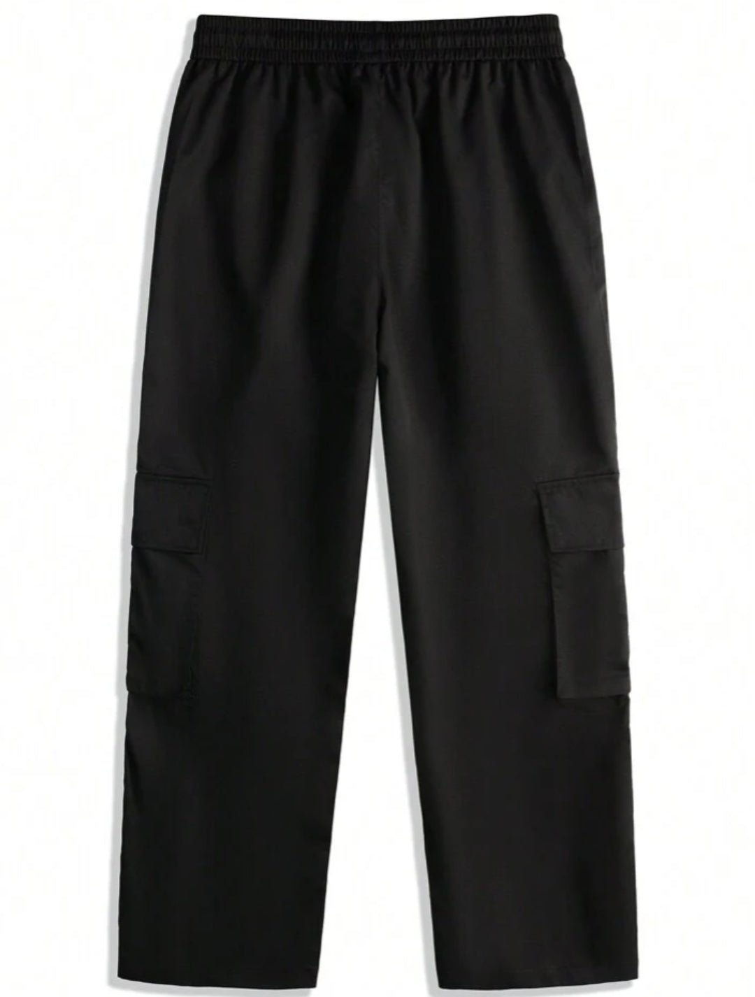Loose-Fitting Men's Casual Patchwork Pants With Side Seam And Flip Pockets