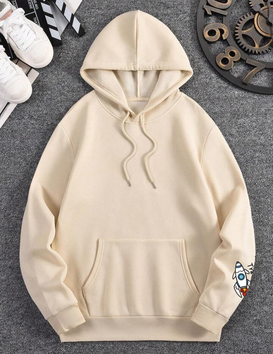 Astronaut And Alien printed hoodie