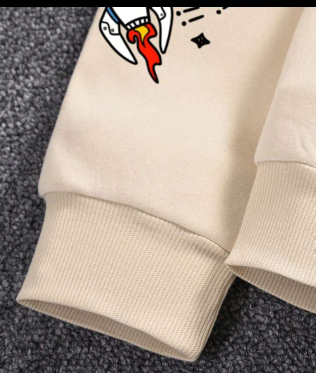Astronaut And Alien printed hoodie