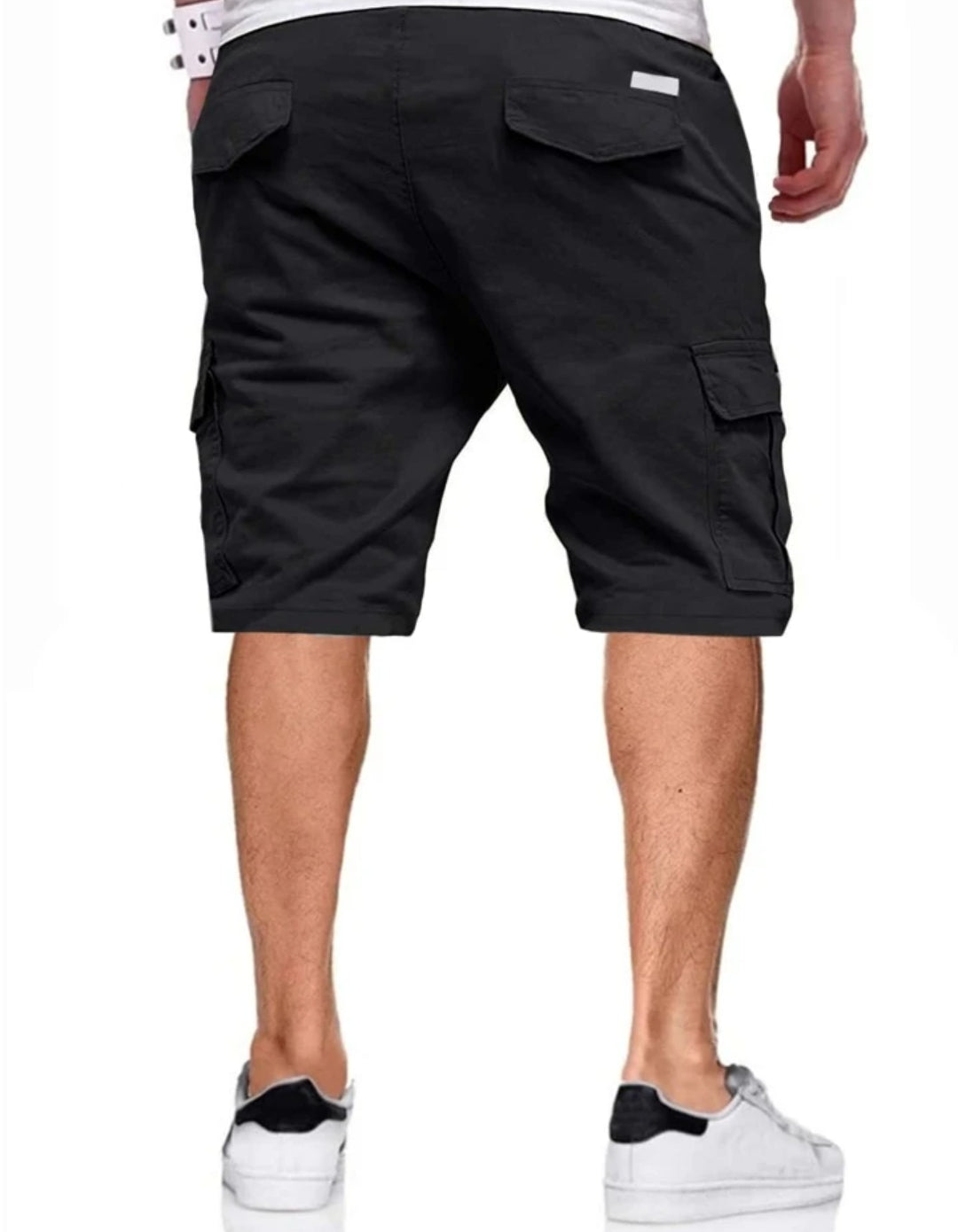 Flip Pocket Drawstring Waist Shorts