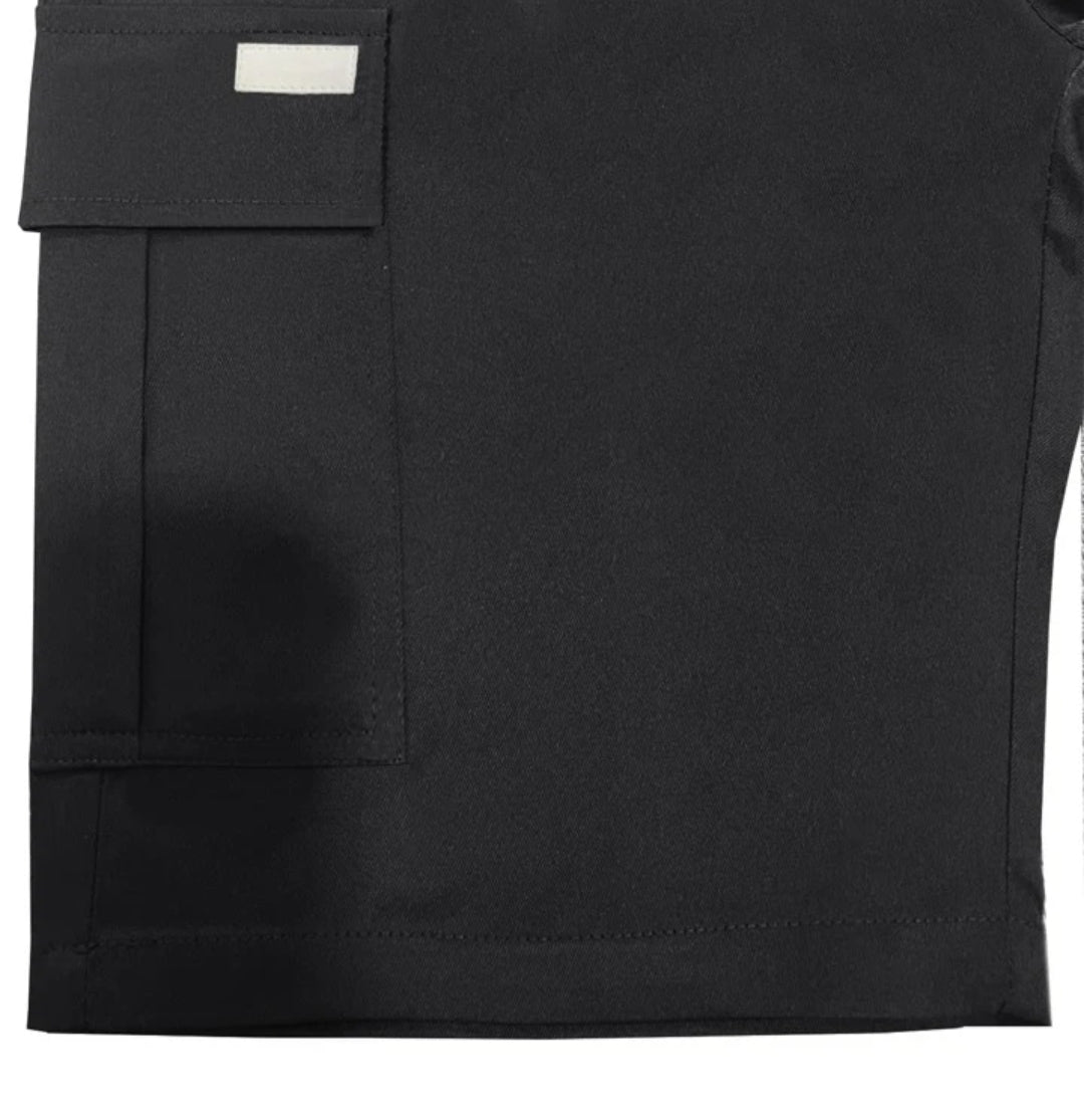 Flip Pocket Drawstring Waist Shorts