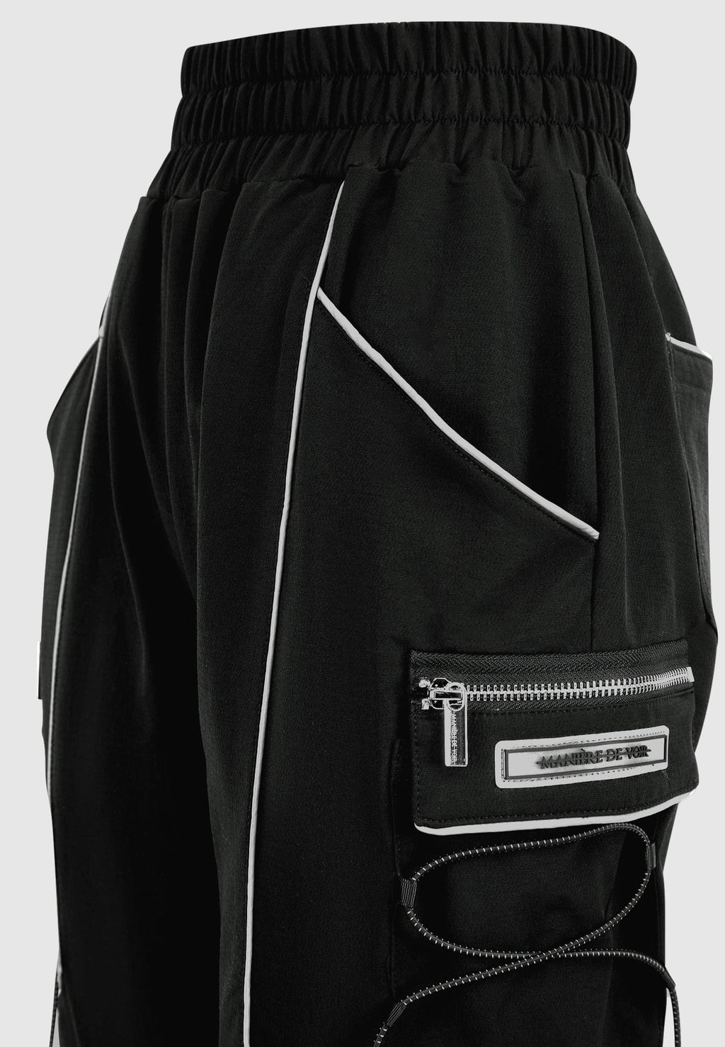 Reflective Piped Cargo Pants
