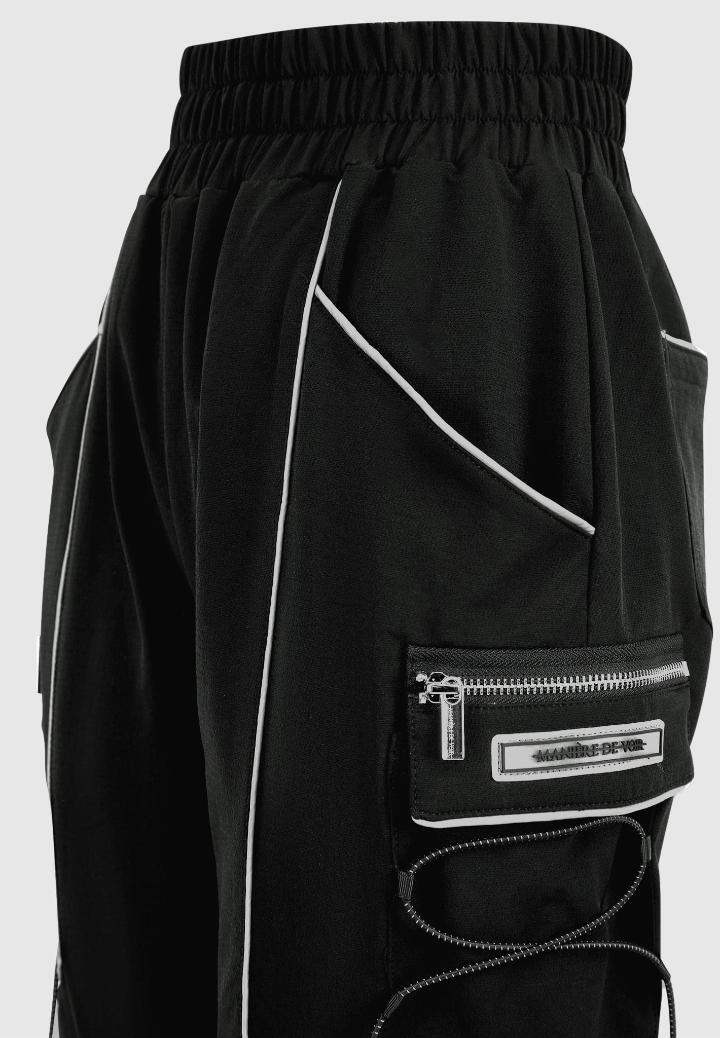 Reflective Piped Cargo Pants