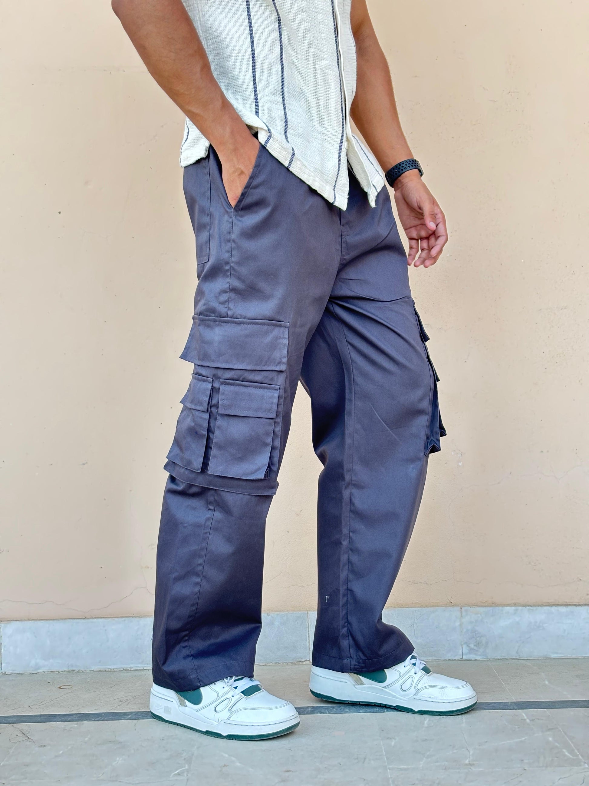 Cotton wide leg Cargo 25