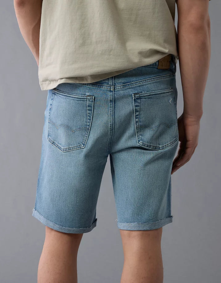 Fibers Patched Denim Short