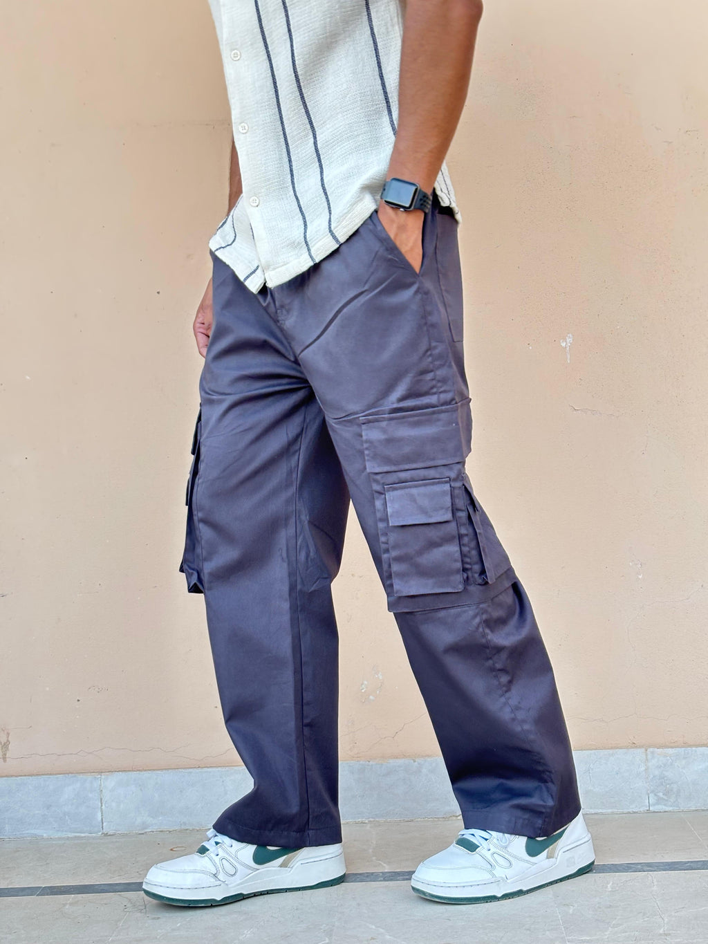 Cotton wide leg Cargo 25