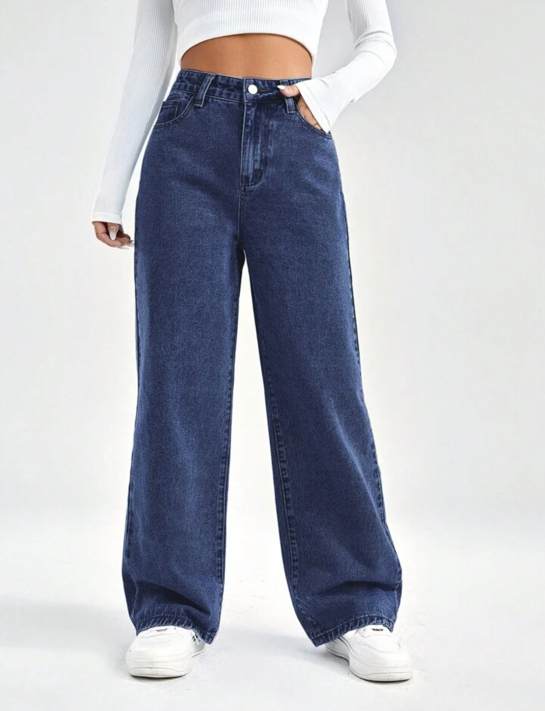 High Waist Wide Leg Jeans