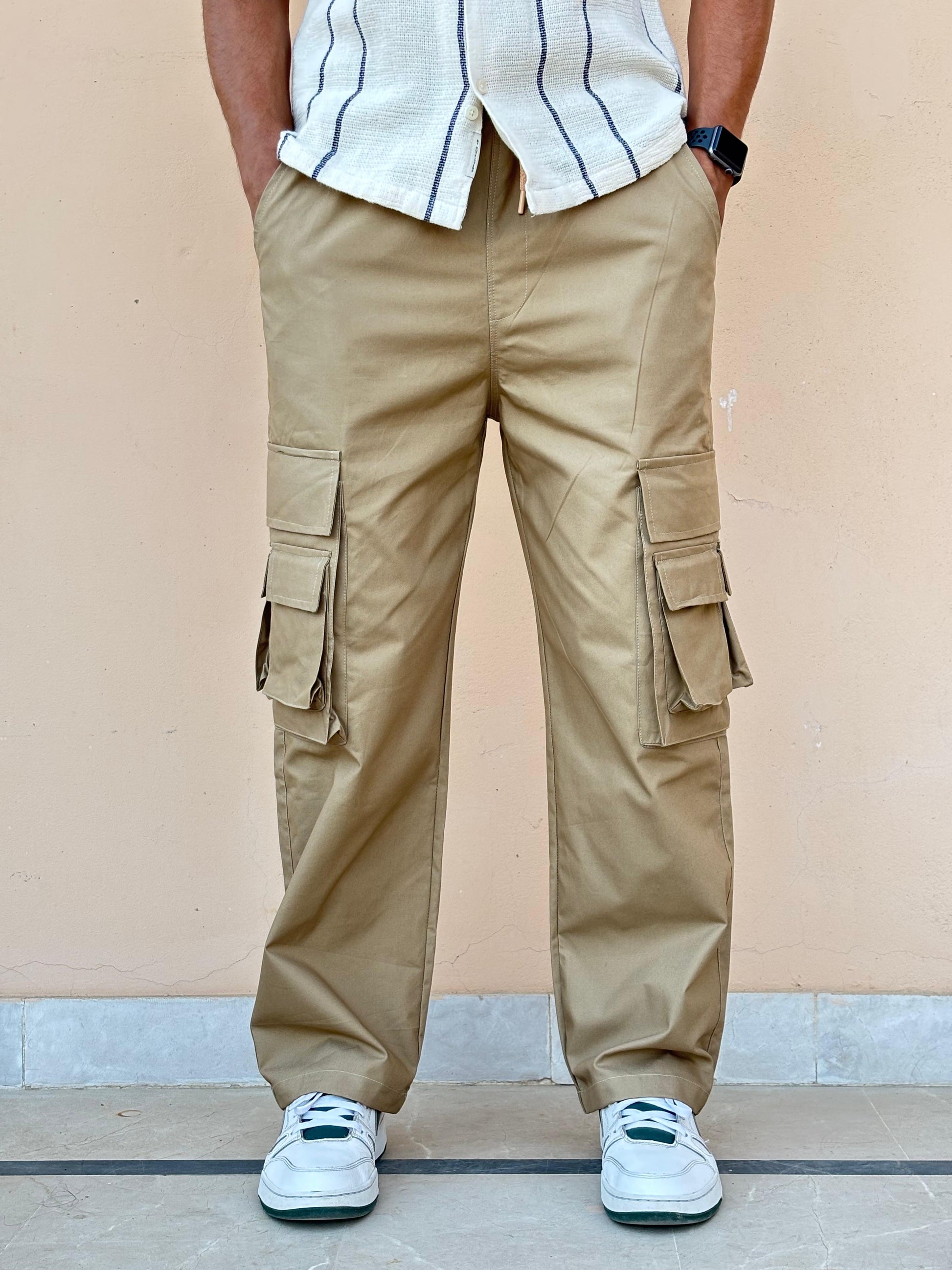 Cotton wide leg Cargo 25
