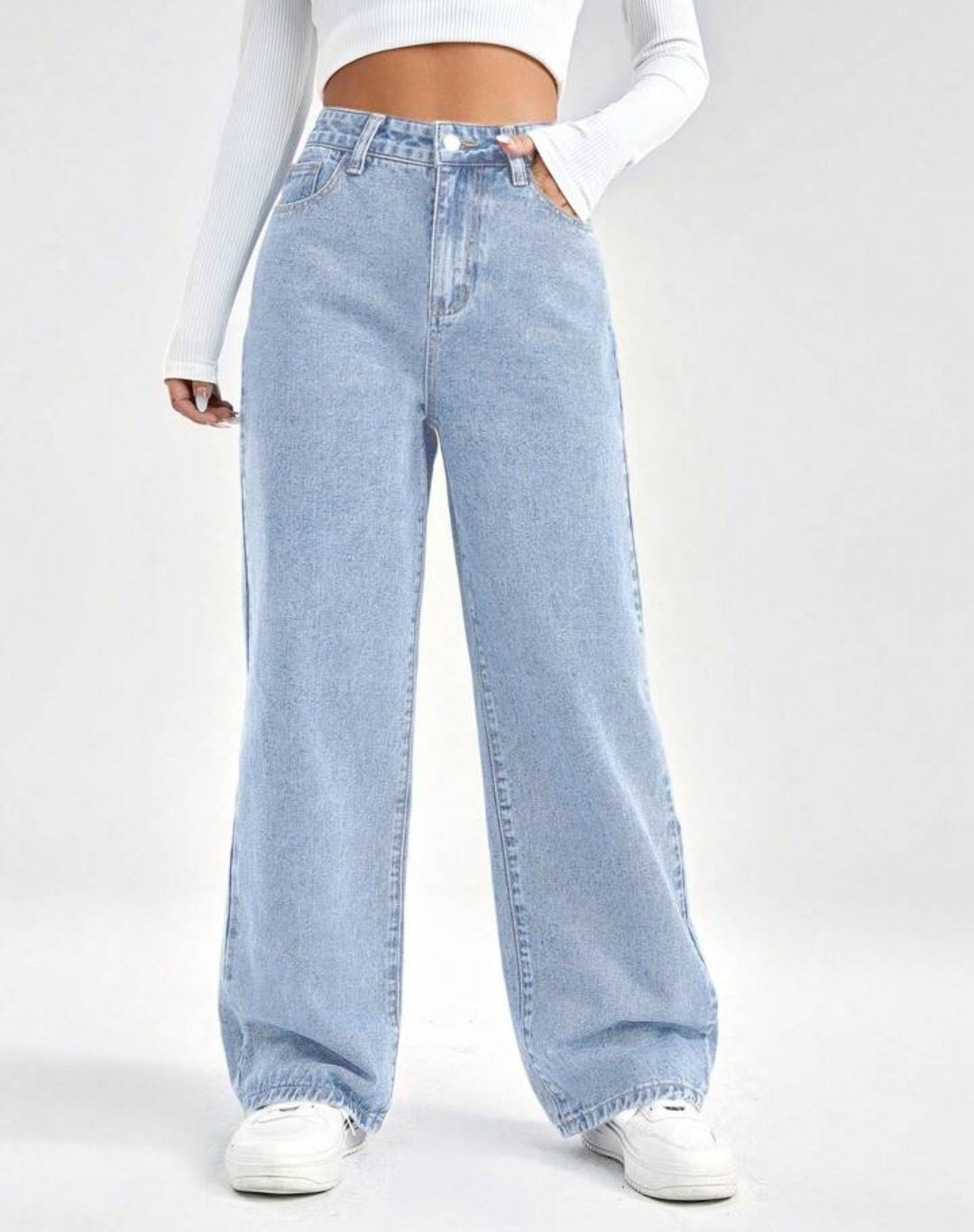 High Waist Wide Leg Jeans